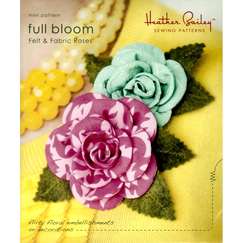 Celebrate your favorite felt and fabric scraps with Full Bloom roses.