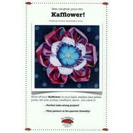 Show off your Kafflower on your lapel, sweater, jean jacket, purse, lab coat, sunhat, headband, apron--you name it!