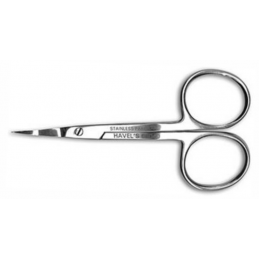 3 1/2" scissors with extra fine tips and a slight curve for extremely fine cutting.