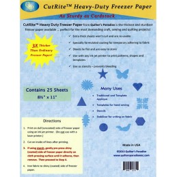 As sturdy as cardstock, this is the thickest and sturdiest freezer paper available.