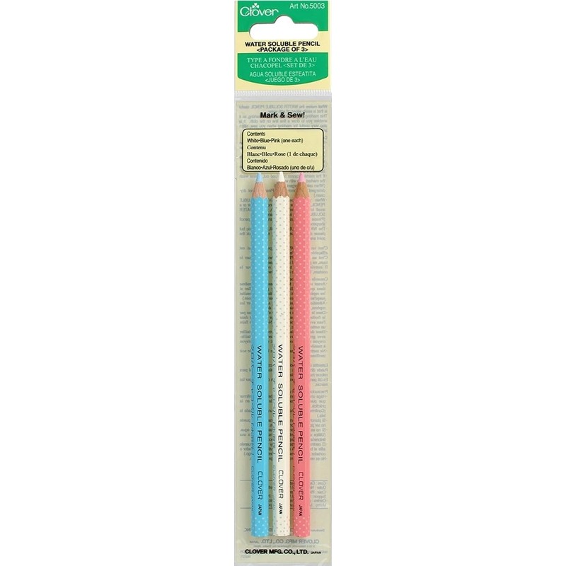 Water Soluble Pencil is suited for precise fine markings and can easily wipe off with water.