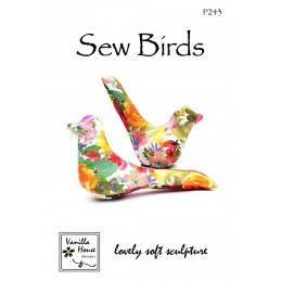 Two styles of funky soft sculptured birds to make for fun, for holidays, for the love of birds.