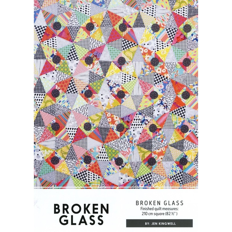 Pattern plus acrylic templates for the Broken Glass quilt.