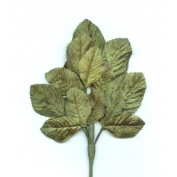 Velvet leaves for embellishment or millinery.