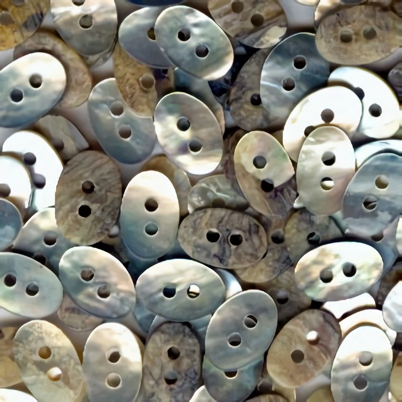 12mm mother of pearl oval buttons.