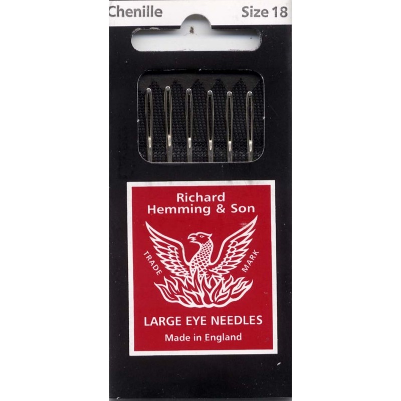 Package contains Richard Hemming chenille needles.
