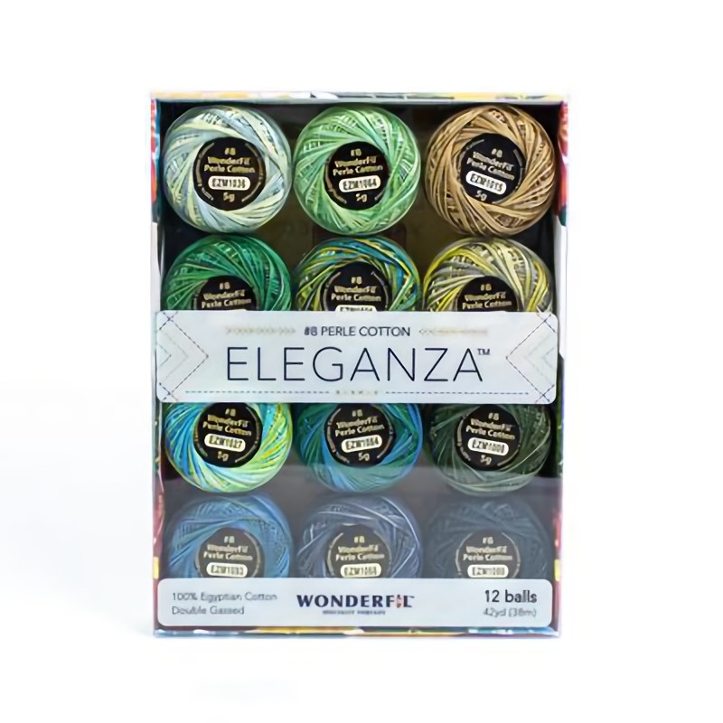 Includes 12 balls of Eleganza™ Variegated Thread.