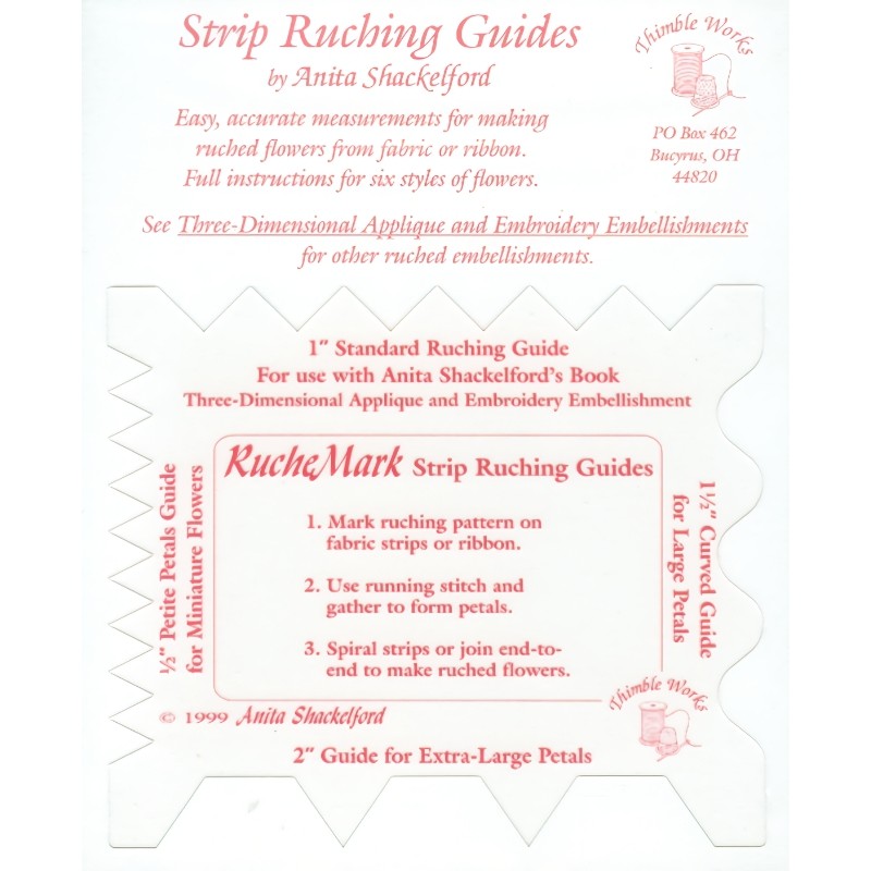 Use this guide with our French Wired Ribbons or with your cotton quilting fabric to make 6 styles of ruched flowers.