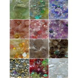 Add a touch of elegance to all of your embroidery and sewing projects with this beautiful collection of acrylic flower beads.