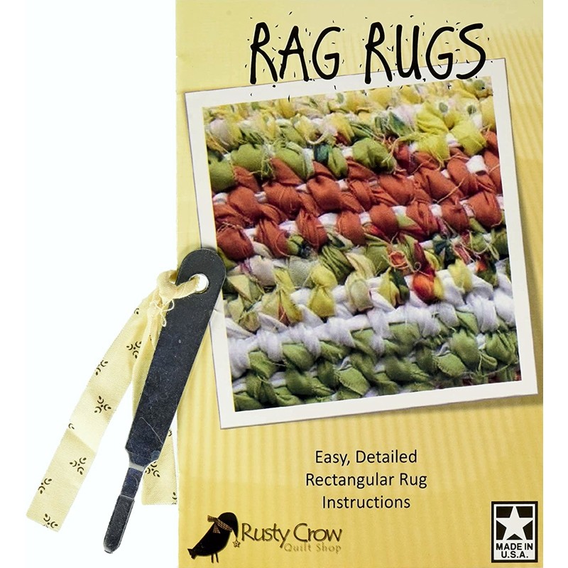 Easy, detailed rectangular rug instructions PLUS the tool to make them.