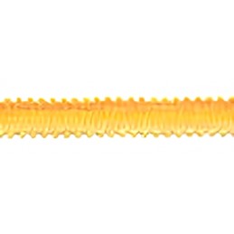 Gold 7mm, 100% polyester Mokuba picot edge ombre ribbon.