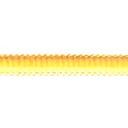 Yellow 7mm, 100% polyester Mokuba picot edge ombre ribbon.