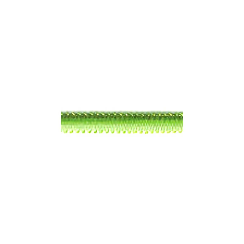 Bright Green 7mm, 100% polyester Mokuba picot edge ombre ribbon.