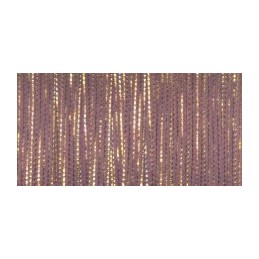 Light Rose - 4mm, 75% nylon/25% polyester Mokuba metallic embroidery ribbon.