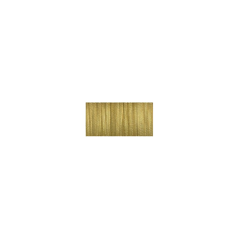 Gold - 4mm, 75% nylon/25% polyester Mokuba metallic embroidery ribbon.