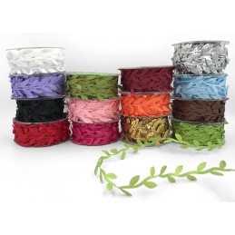 100% polyester 1" leaf garland. Available in 14 colors.