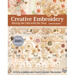 Stitch and embellish your stashed treasures. Includes 100+ stitch library.