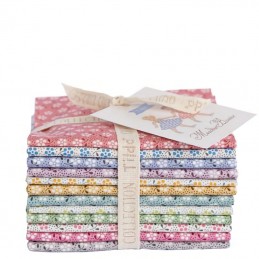 The Meadow Basics Collection Fat Eight Bundle from Tilda® Fabrics has 12 fat eights, each 10.8" x 20". One of each design.