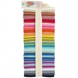 Tilda® Basics Solid Fabrics Fat Eight Bundle includes 50 colors.