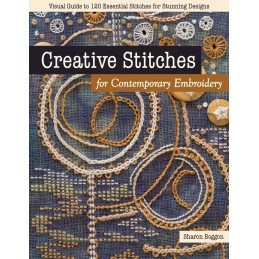 Visual guide to 120 essential stitches for stunning designs.