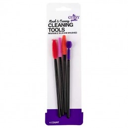 Reusable silicone brushes.