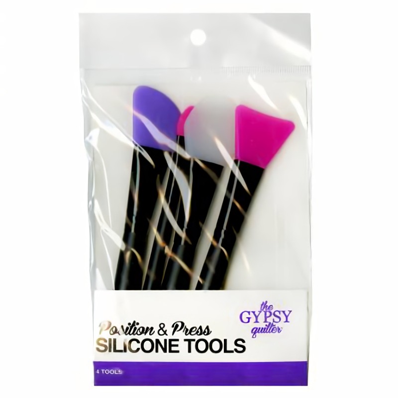The Position & Press Quilting & Sewing Silicone Tools from The Gypsy Quilter® are a must-have addition to your sewing box.