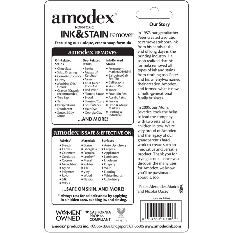 Amodex® NonToxic Ink & Stain Remover