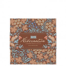 The Hibernation Charm Pack from Tilda® Fabrics has 40 5" squares. Two of each design.