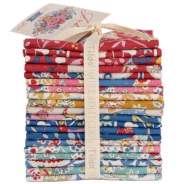 The Jubilee Collection Fat Eight Bundle from Tilda® Fabrics has 20 fat eights, each 10.8" x 20". One of each design.