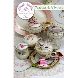 Make beautiful, usable pincushions out of teacups and jelly jars.