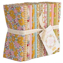 The Creating Memories Fat Quarter Bundle - Spring from Tilda® Fabrics has 16 fat quarters, each 20" x 22". One of each design.