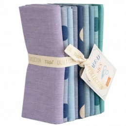 Tilda® Basics Seasonal Chambray Fat Quarter Bundle - Summer includes 9 fabrics.