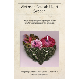 Victorian Cherub Heart Brooch