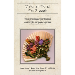 Victorian Floral Fan Brooch