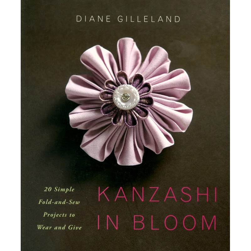 Kanzashi in Bloom offers advice on materials, three petal-folding styles and techniques for assembling a kanzashi flower.